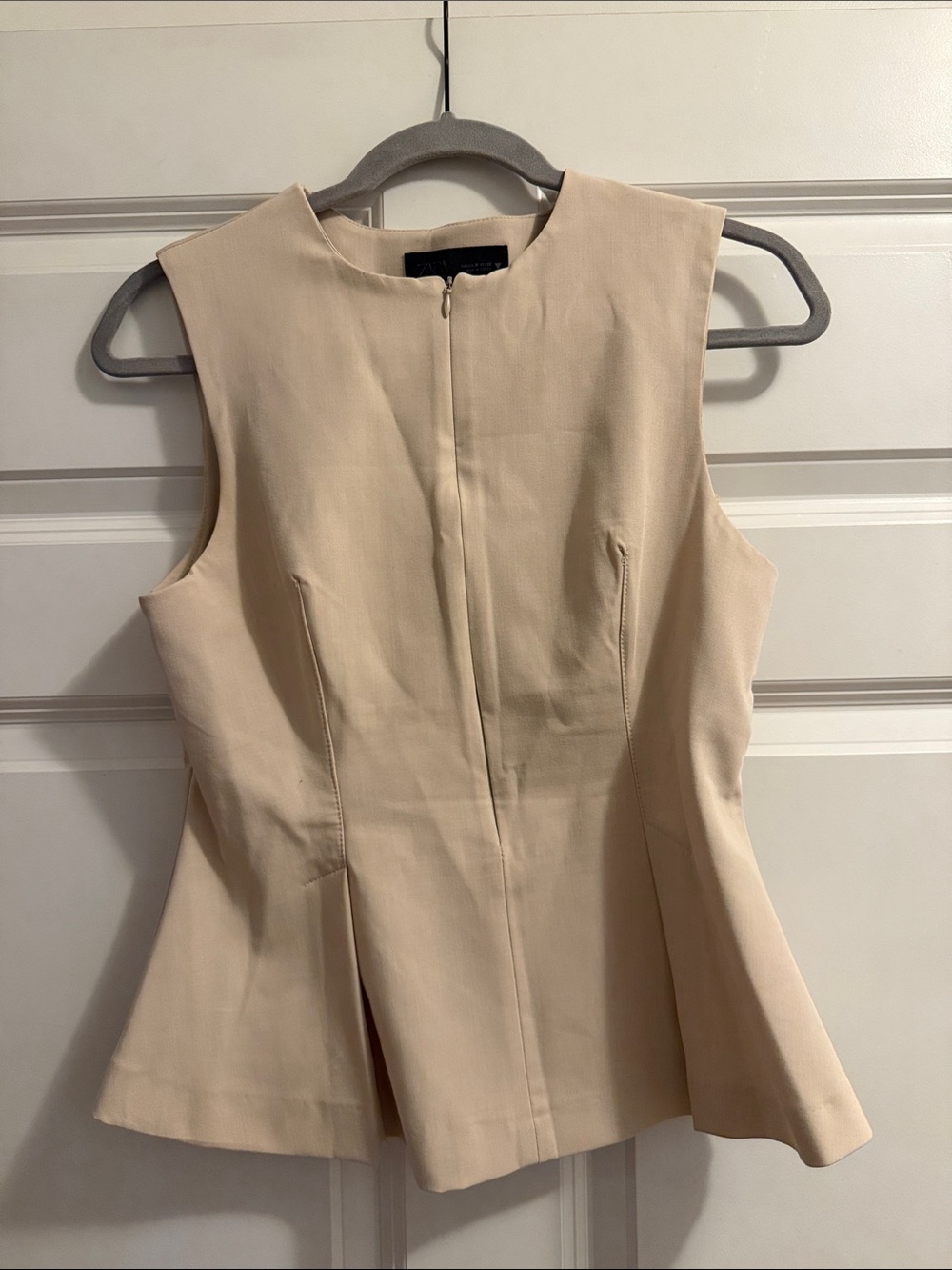 Zara Zip Front Peplum Too